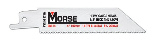 MK Morse 5-Pack Bimetal Reciprocating Saw Blade, 4-Inch 14TPI, RB414T05
