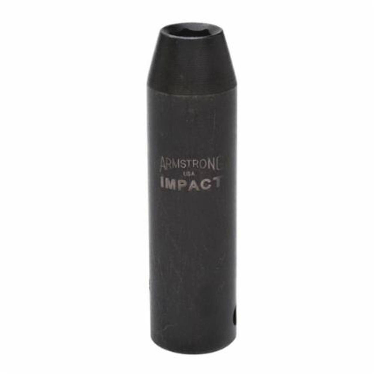 Armstrong® 20-214 Deep Length Socket, SAE, 1/2 in Square Drive, 7/16 in