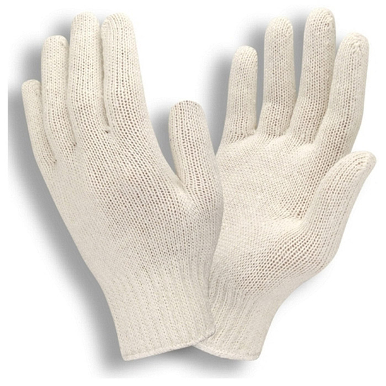 Cordova 3400L Natural Machine Knit Glove Liner, 60% Cotton, 40% Polyester Glove, Integrated Knit Wrist - Dozen