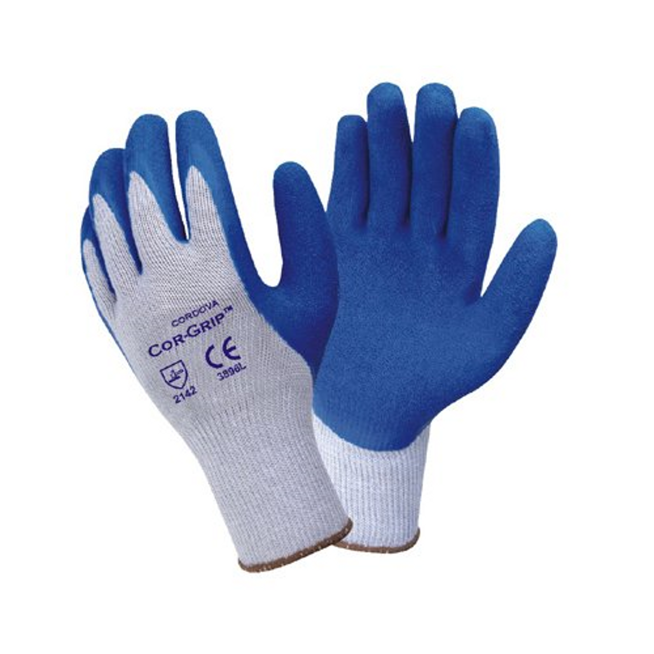 Cor-Grip Premium, 10-Gauge, Cotton/Polyester Coated Gloves (QTY/12) Medium 3896-M