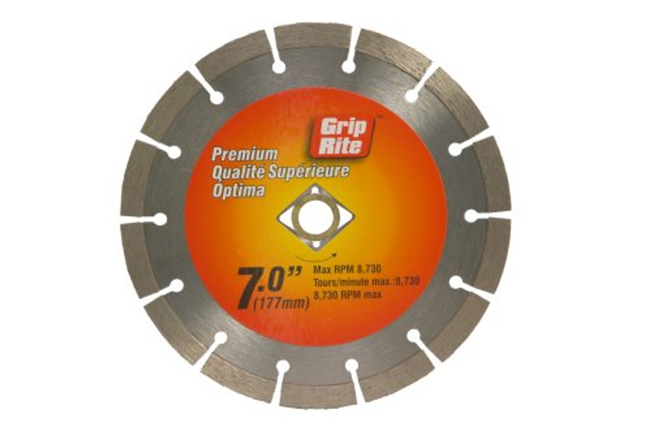 Grip-Rite GRSDB7P 7-Inch Premium Segmented Diamond Blade