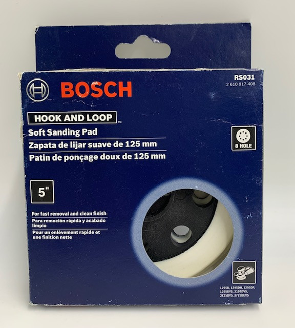 Bosch (RS031) 5" Soft Sanding Pad (3107DVS, 3725DEVS)