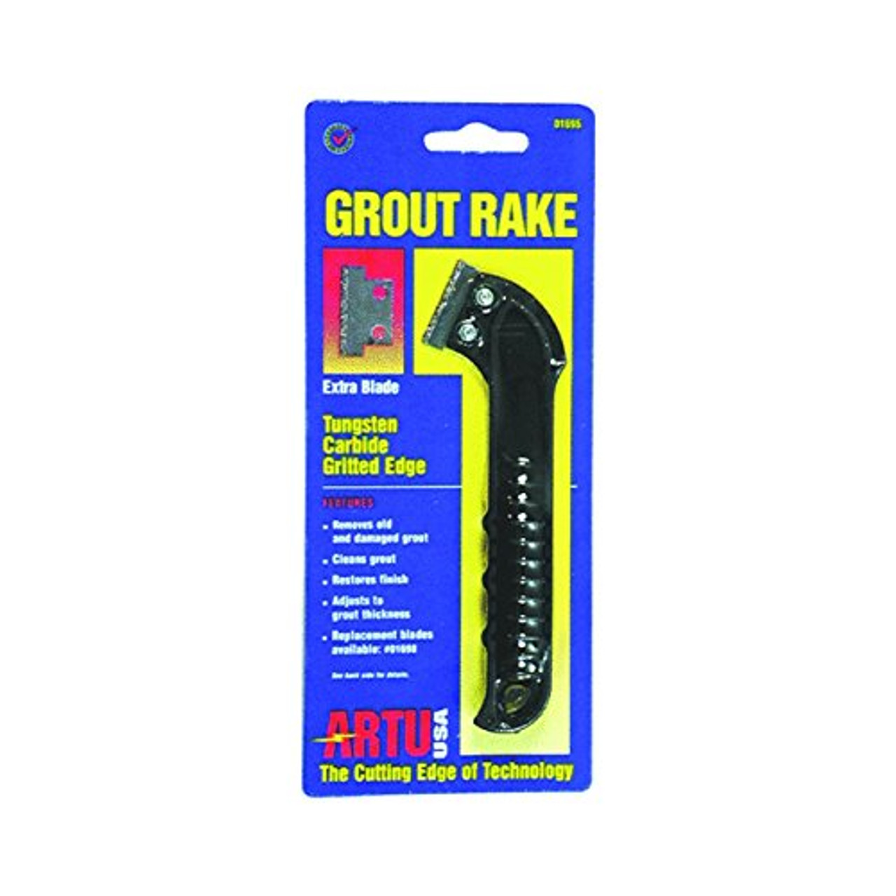 Artu 01695 Grout Rake With Tungsten Carbide Gritted Blade