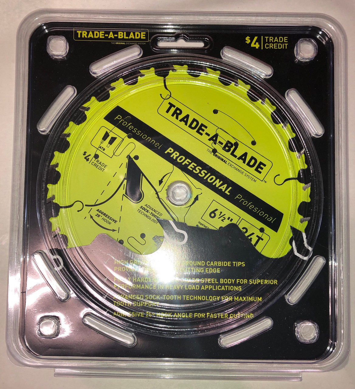 Trade-A-Blade Professinal Circular Saw Blade 6-1/2" 24T Trade-A-Blade Professinal Circular Saw Blade 6-1/2" 24T