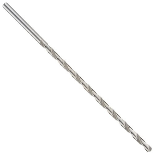 Precision Twist 1290 Extra-Long Length Drill Bit, Round Shank, Spiral Flute, 5/32"