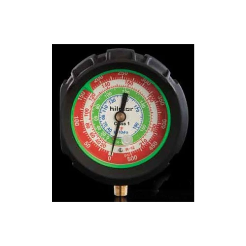 Hilmor 1839087 Analog Refrigerant Pressure Gauge R12-22-134A, High 3-1/8"