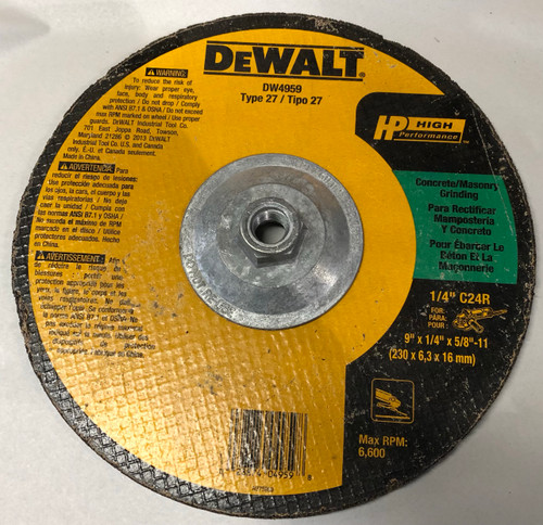 Dewalt DW4959 9 X 1/4 X 5/8-11 Type 27 Masonry Bulk
