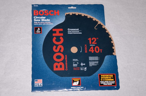 Bosch CB1240 Crosscut 40T Circular Saw Blade, 12"