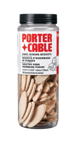 Porter Cable 5562 No. 20 Plate Joining Biscuits, 100 per Tube