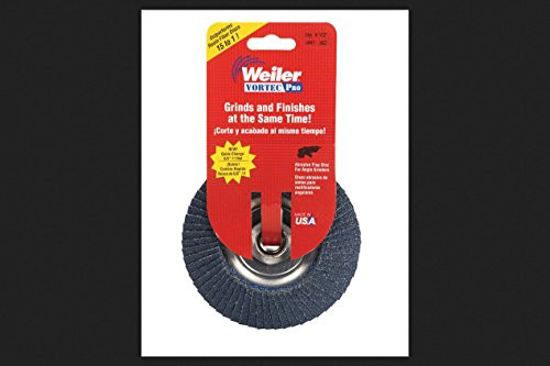 Weiler Corporation 30827 Vortex Pro Abrasive Nutted Flap Disc