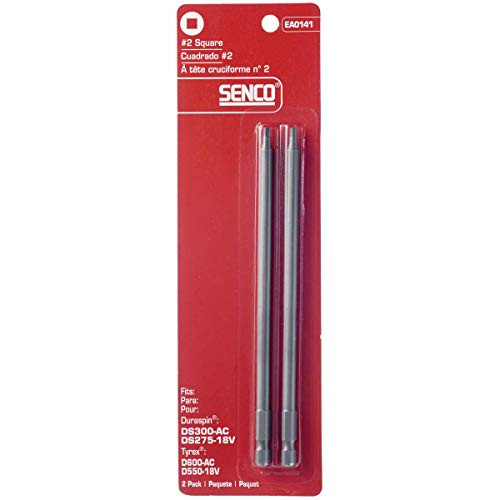 Senco EA0141 #2 Square Bits, 6" Long, 2-Pack