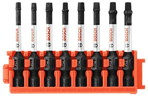 Bosch CCSSQV208 Impact Tough Square 2" Power Bit Set, 8-Piece