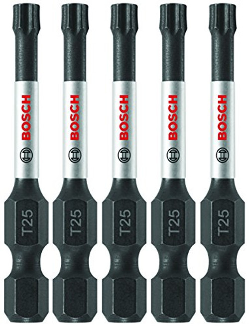 Bosch ITT25205 2" Torx #25 Impact Tough Screwdriving Bits, 5-Pack