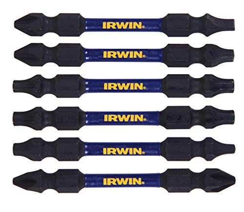Irwin IWAF32DEMIX6 Double-Ended Power Bit Set, 6-Piece