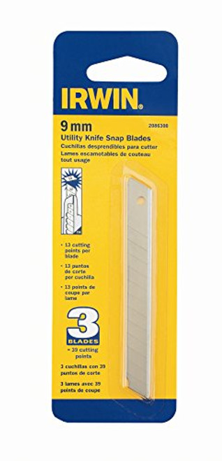 IRWIN 2086300 3 Pack Snap Blades 9mm