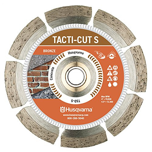 Husqvarna 542761412 Segmented Tacti-Cut S Bronze Diamond Blade, 7"