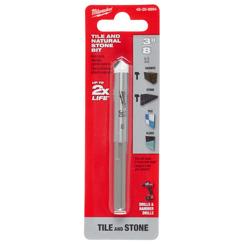 MILWAUKEE 48-20-8994 3/8" NATURAL STONE BIT