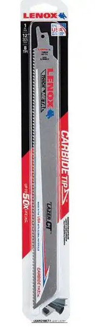 Lenox Carbide Tipped Reciprocating Saw Blade 12" 8TPI