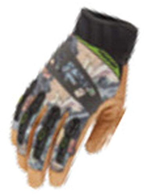 LIFT Safety GTA-17CFBRL PRO Series Tacker Gloves, Camo, Genuine Leather Anti-Vibe, Pair, Large