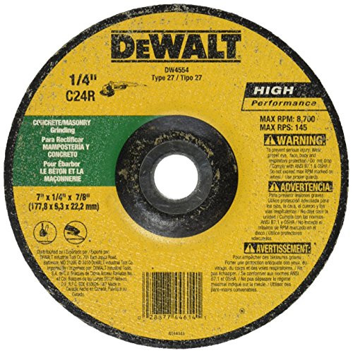 10 Pack DEWALT DW4554 7-Inch by 1/4-Inch by 7/8-Inch Masonry Grinding