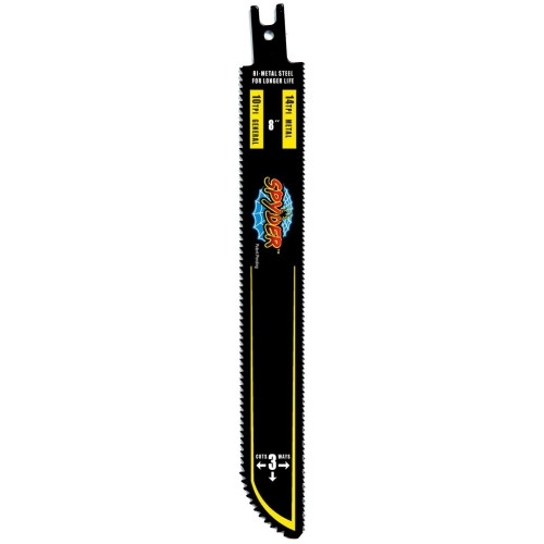 3pk. Spyder 8"" Reciprocating Blades 14 / 10 TPI 200012