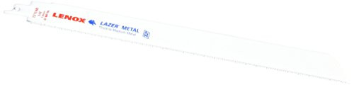 LENOX Tools LAZER Metal Cutting Reciprocating Saw Blade, Bi-Metal, 12-inch, 14 TPI, 2/PK