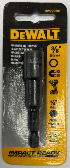 DEWALT DW2223IR IMPACT READY 3/8-Inch Magnetic Nut Driver