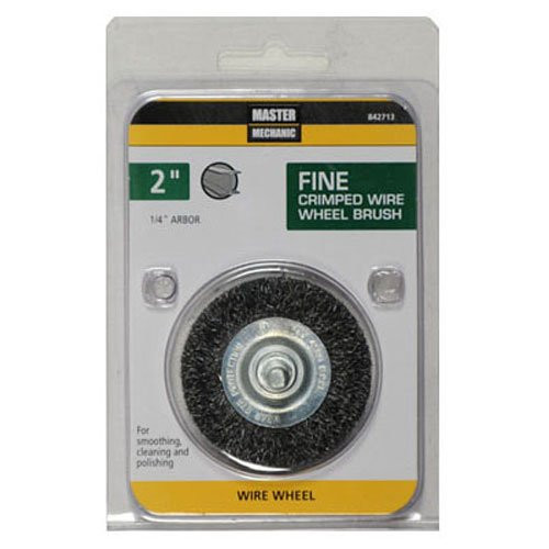 EAB Stay Sharp Fine Crimped Wire Wheel - 4-in dia - 1/2-in Arbour - Brass