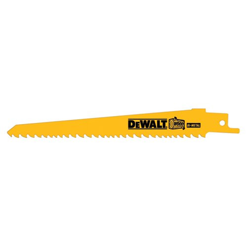 DEWALT DW4847-2 6-Inch 5/8 TPI Taper Back Reciprocating Saw Blade (2-Pack)