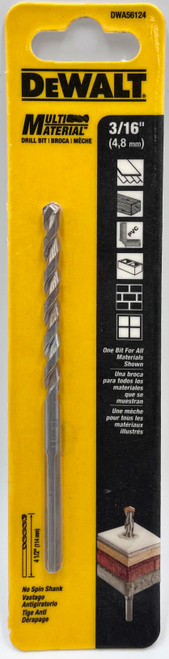 DEWALT DWA56165 Multi-Material-Bohrer – 1/4 Zoll X 4 3/4 Zoll Für Effizientes Bohren