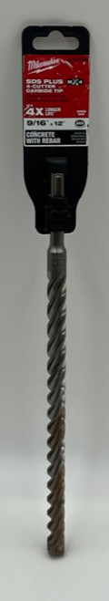 Milwaukee 48-20-7384 SDS Plus Hammer Drill Bit 9/16" x 10" x 12" - 4 Cutter