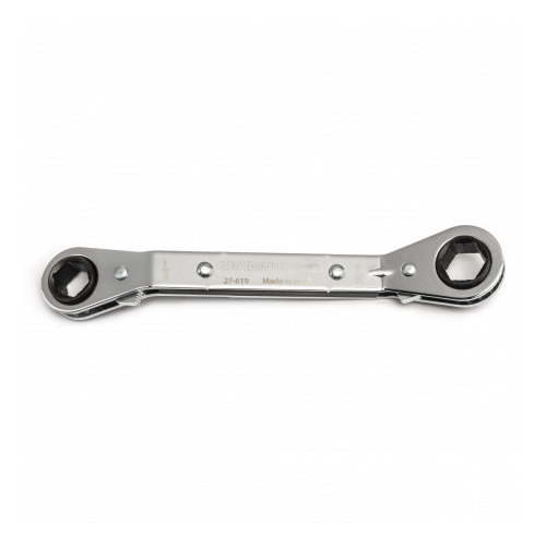 Gearwrench 9mm x 10mm 6 Point 25 Degree Offset Laminated Double Box Ratcheting Wrench