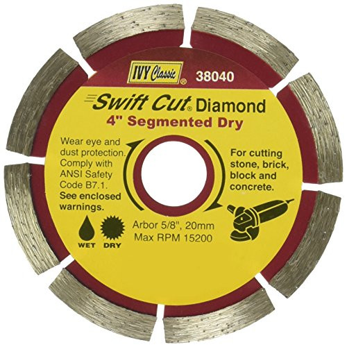 IVY Classic 38040 Swift Cut Segmented Diamond Blade, 4"