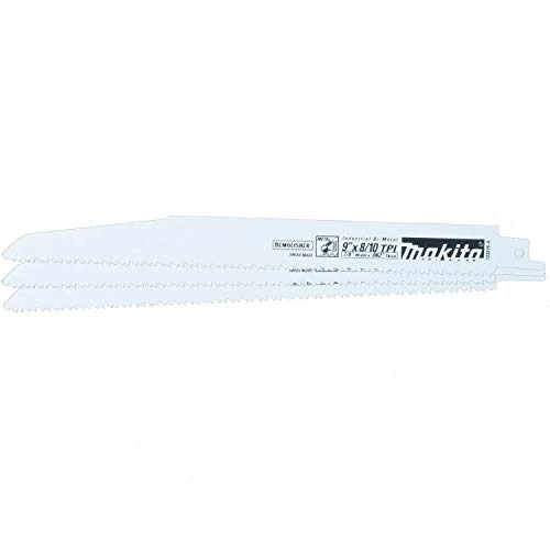 Makita 3-Pack 9" x 8/10TPI Demolition Recipro Saw Blades, 723076-A-3