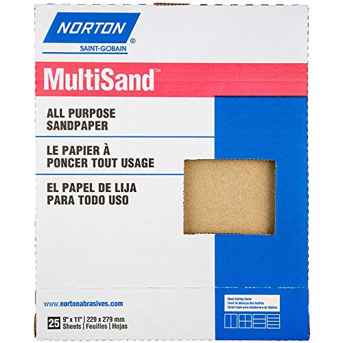 Norton 00354 9" X 11" 220A Grit Multisand Abrasive Sheets