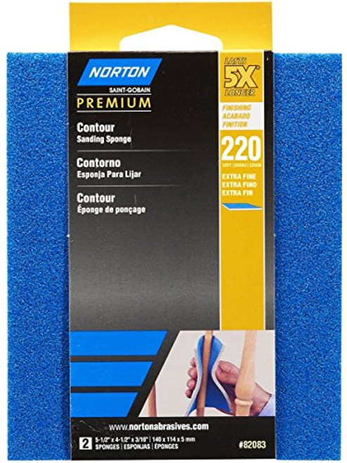 Norton 82083 220 Grit 5X Contour Sanding Pad 2 Count