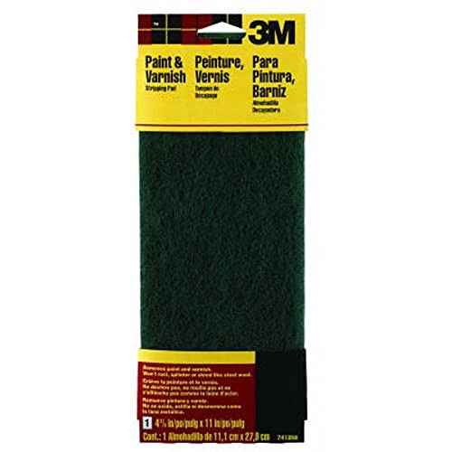3M 7413NA 7413 Stripping Pad, 11 in L x 4-3/8 in W, Green