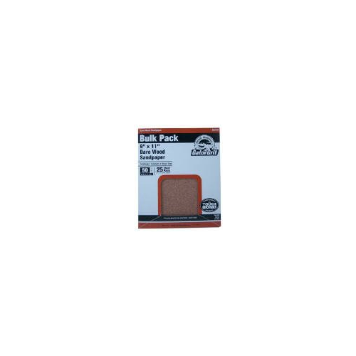Gator 9" x 11" Bare Wood Sanding Sheets, 150 Grit, 25 Pack (4225)