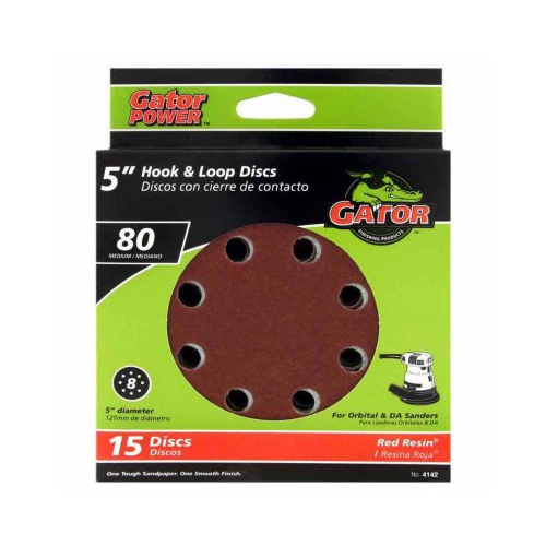 Gator 4142 5 inch 80G Sand Disc (15 Pack)
