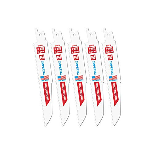 Imperial Blades IBD610-5 Demo-X 6" 10 TPI Multi-Material Demolition Reciprocating Blade, 5PC