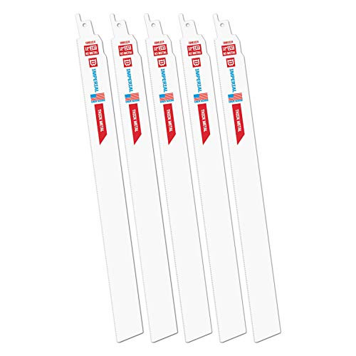 Imperial Blades IBM1214-5 Metal-X 12" 14 TPI Thick Metal Reciprocating Blade, 5PC