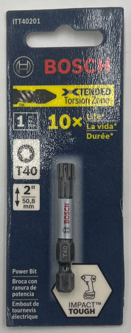 BOSCH ITT30201 2 In. Torx #30 Impact Tough Screwdriving Bit