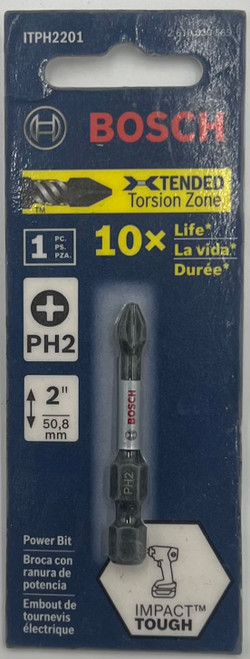 BOSCH ITPH2201 Impact Tough 2 In. Phillips #2 Power Bit