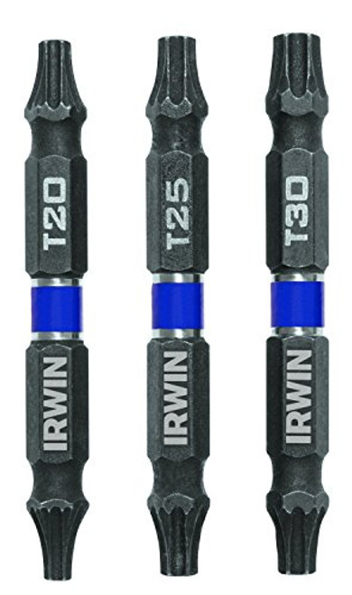 IRWIN Tools IMPACT Performance Series Double-Ended Screwdriver Power Bit, TORX, 2 3/8-inch length, 3-Piece Set (1892093)