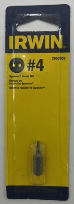 Irwin 3053052 Spanner Insert Bit #4 x 1 inch - 1 pack