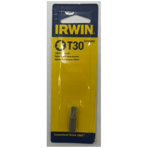 Irwin 3513331C Torx Insert Bit T30 x 1 inch - 1 pack