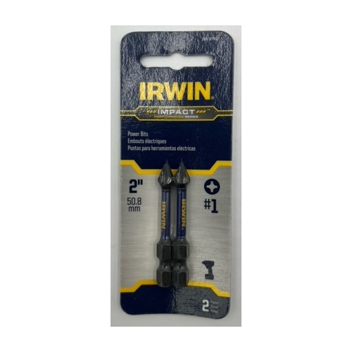 Irwin IWAF32PH12 Phillips Impact Power Insert Bit #1 x 2 inch 1837435 - 2 pack