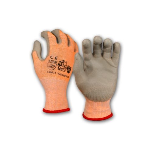 4 Pair Pack - WOLF WG4003HGS4 High-Viz Green Ultra-Thin Flexible Grip  13-gauge Polyurethane Palm Coated Nylon Shell Work Glove - Small - Hartmann  Variety