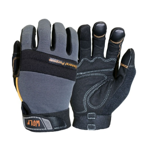 WOLF WGM9000M Mechanic All-purpose Stretchable Flex Grip Work Glove ...