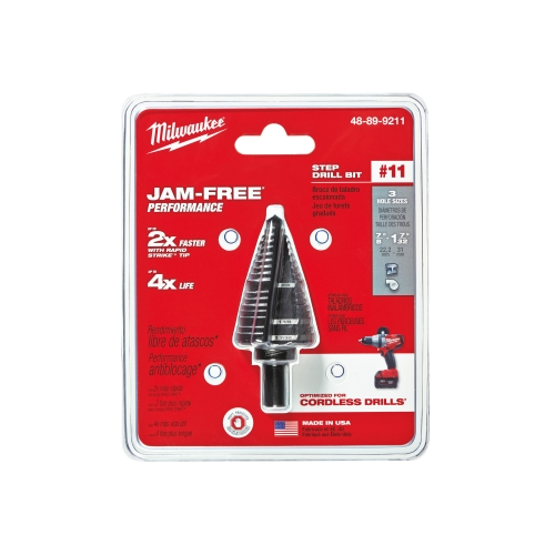 Milwaukee 48-89-9211 Step Drill Bit #11 7/8" - 1-7/32"